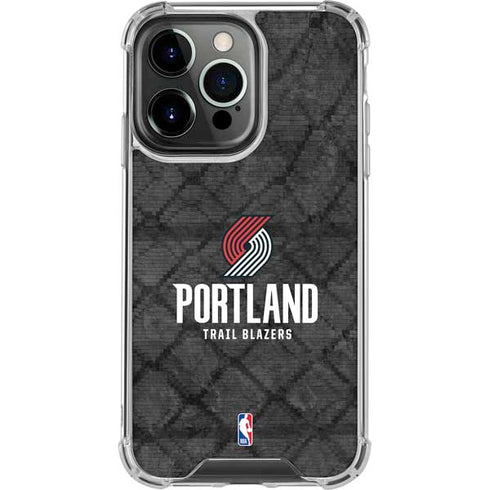 NBA Portland Trail Blazers Dark Rust iPhone 16 Pro Clear Case